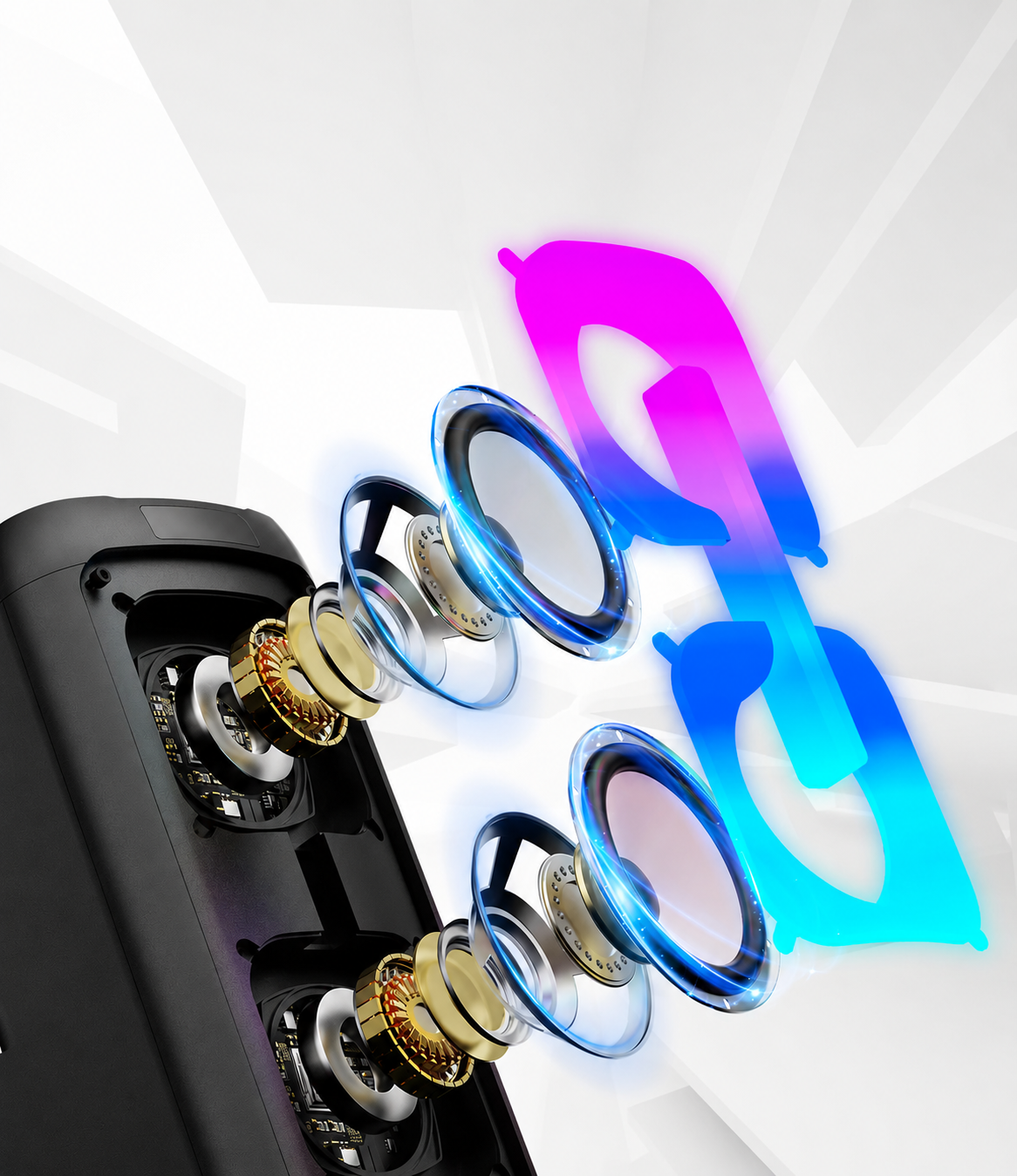 Vuxen: Bocina para Karaoke Bluetooth Portátil con 2 Micrófonos Inalámbricos