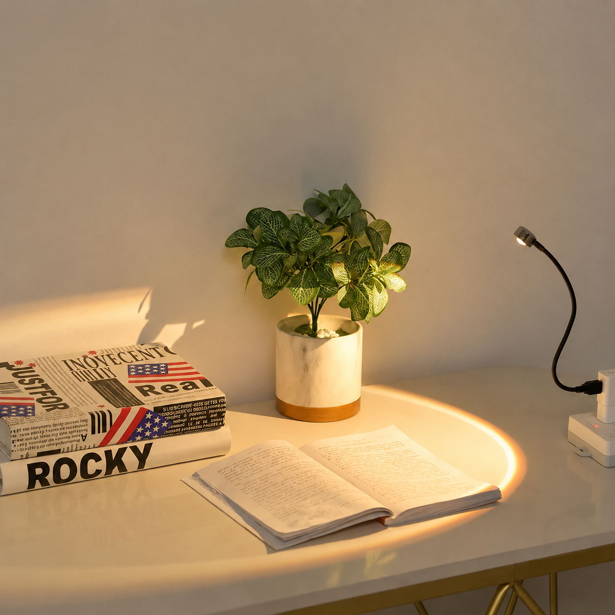 Vuxen: Lámpara Sunset LED luz ambiental para fotografía en la pared.